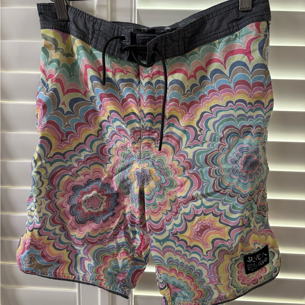 RVCA Multicolor Swim Trunks